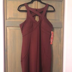 Beautiful burgundy semi-formal long dress